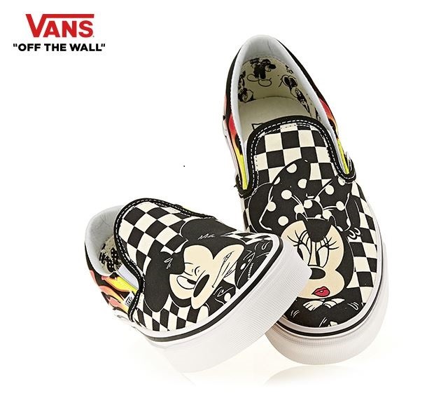 slip on vans mickey